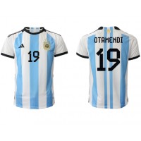 Koszulka piłkarska Argentyna Nicolas Otamendi #19 Strój Domowy MŚ 2022 tanio Krótki Rękaw